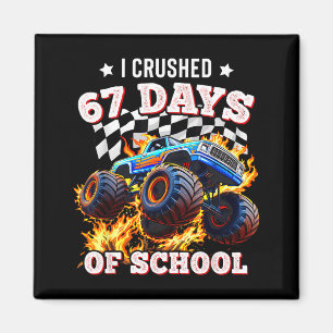 Aimant 67 Six Seven je écrase 67 jours d'école Monster Tr