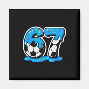 Aimant 67 Soccer Ice Cream Drip Brain Rot Meme 