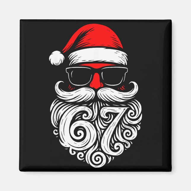 Aimant 6 7 Christmas 67 Santa Six Seven Christmas Boys Te (Devant)