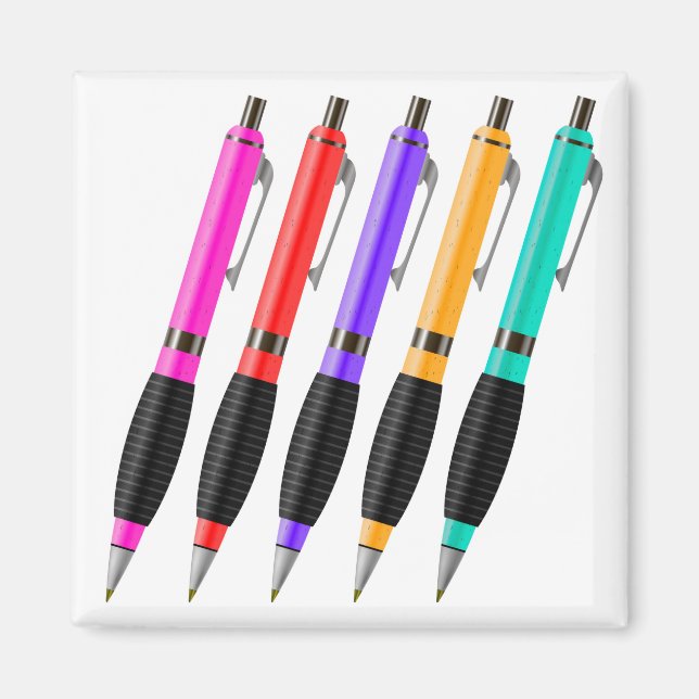 Aimant 7065Stylos colorés (Devant)