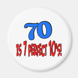 Aimant 70 est les 7 années 10 parfaites (BLEUES)
