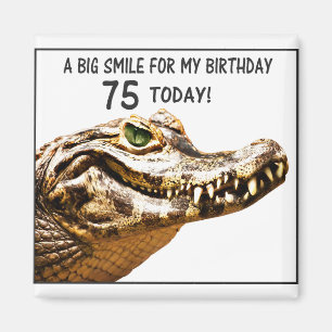 Aimant 75e anniversaire Alligator Smile