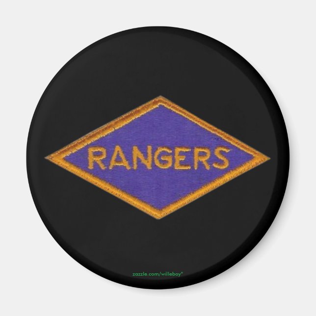 Aimant 75e ranger patch vétéran 2ème guerre mondiale magn (Devant)