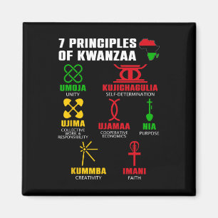 Aimant 7 Principes De La Célébration De Kwanzaa Pan Afric