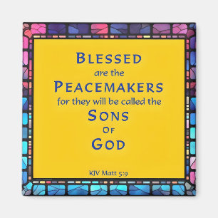 Aimant 7ème béatitude du Sermon de Jésus sur le Mont