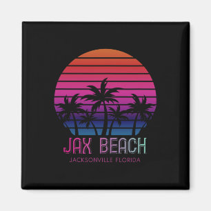 Aimant 80s 90s Retro Colors Jacksonville Florida Vacation