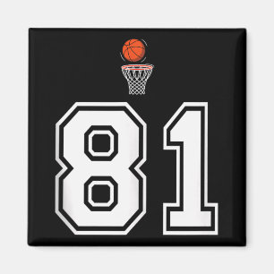 Aimant 81 Nombre Style de basket-ball Débardeur blanc Vin