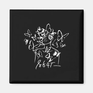 Aimant 8647 Anti Trump Floral Resist 86 47 Empêchez Trump