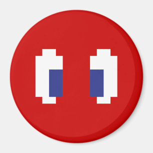 Aimant 8 bits Pixel Manga Eyes