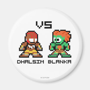 Aimant 8bit Dhalsim CONTRE Blanka