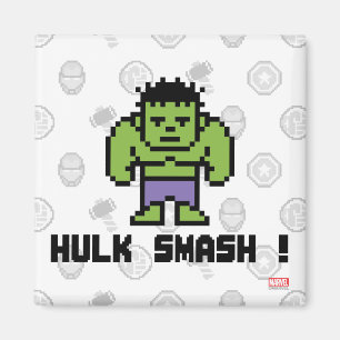 Aimant 8Bit Hulk - Hulk Fracasse !