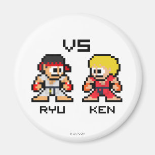 Aimant 8bit Ryu CONTRE Ken