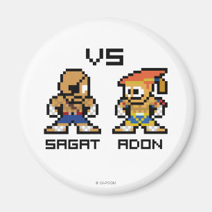 Aimant 8bit Sagat CONTRE Adon
