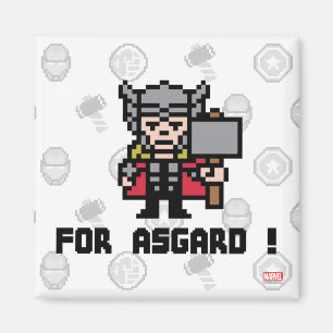 Aimant 8Bit Thor - Pour Asgard !