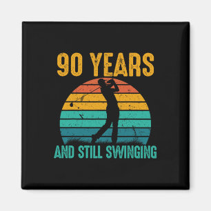 Aimant 90 Ans Et Toujours En Train De Porter Funny Golf 9