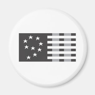 Aimant 9-11 Logo commémoratif noir et blanc