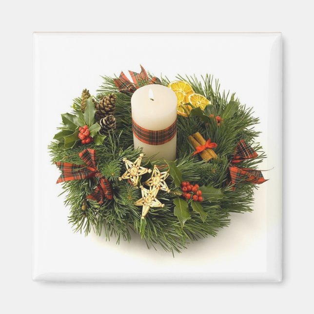 Aimant à anneaux de Noël (Devant)