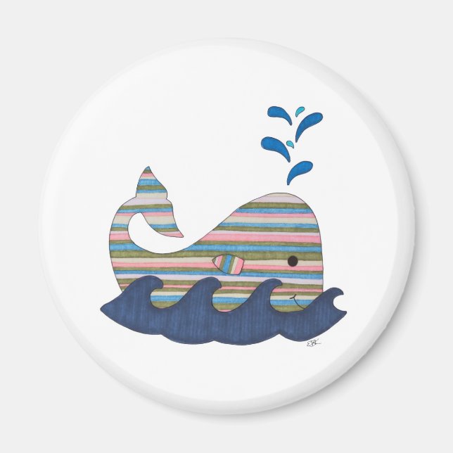 Aimant à baleine rayée (Devant)