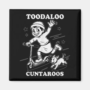 Aimant À bientôt cuntaroos scooter drôle fille impertinen