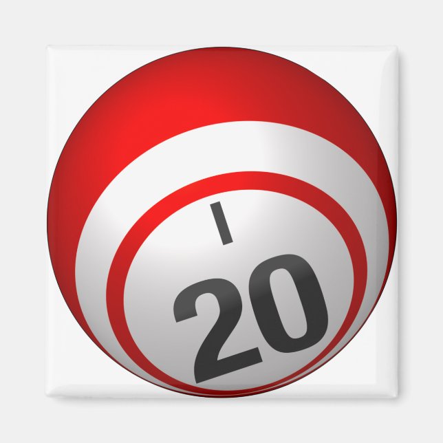 Aimant à bille de 20 bingo (Devant)