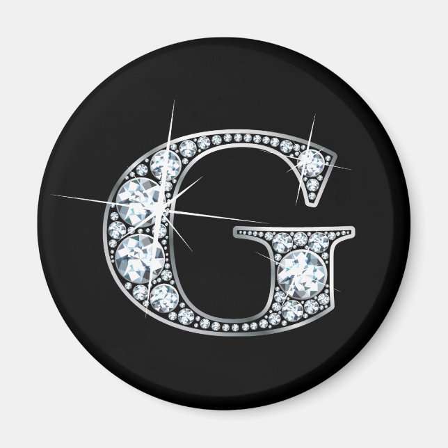 Aimant à bille de diamant "G" (Devant)