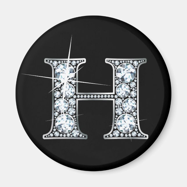 Aimant à bille de diamant "H" (Devant)