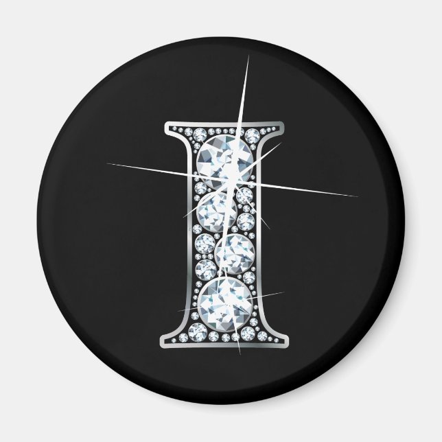 Aimant à bille de diamant "I" (Devant)