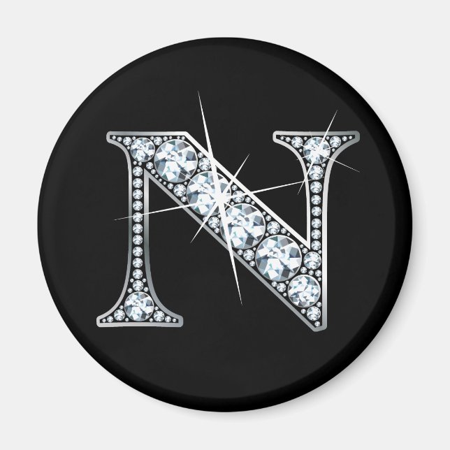 Aimant à bille de diamant "N" (Devant)