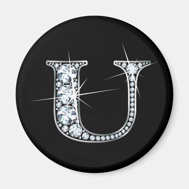 Aimant à bille de diamant "U" (Devant)
