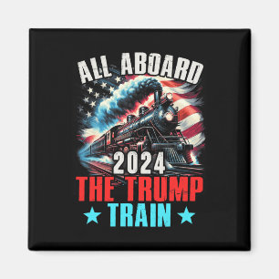 Aimant À Bord Du Trump Train 2024 Trump 2024 États-Unis A