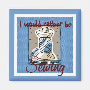 Aimant à coudre (bleu)