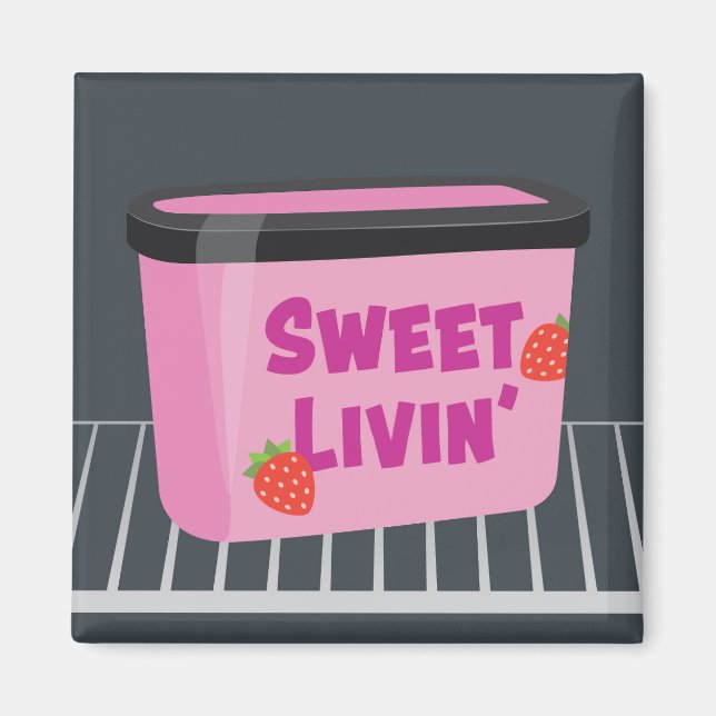 Aimant à crème glacée de Sweet Livin (Devant)