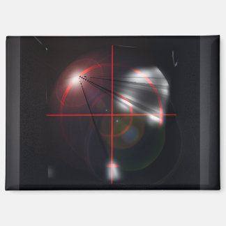 Aimant à croix noire rouge