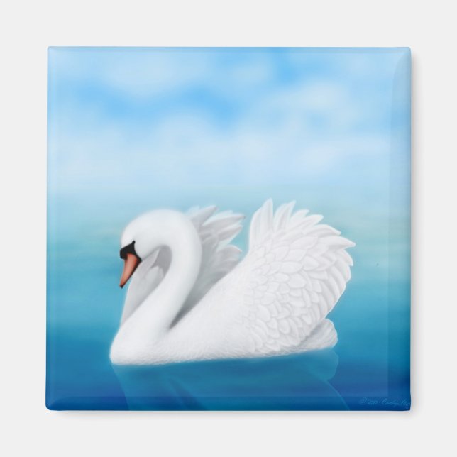 Aimant à cygne solitaire (Devant)