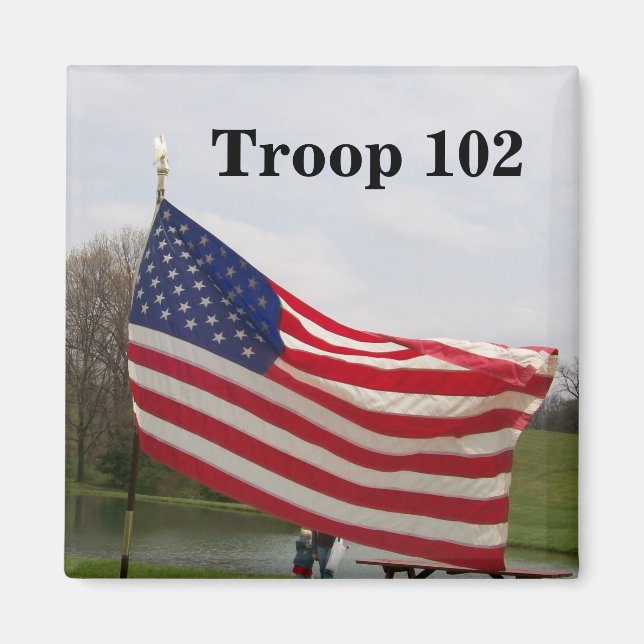 Aimant à drapeau américain (Devant)