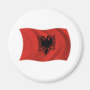 Aimant à drapeau d'Albanie