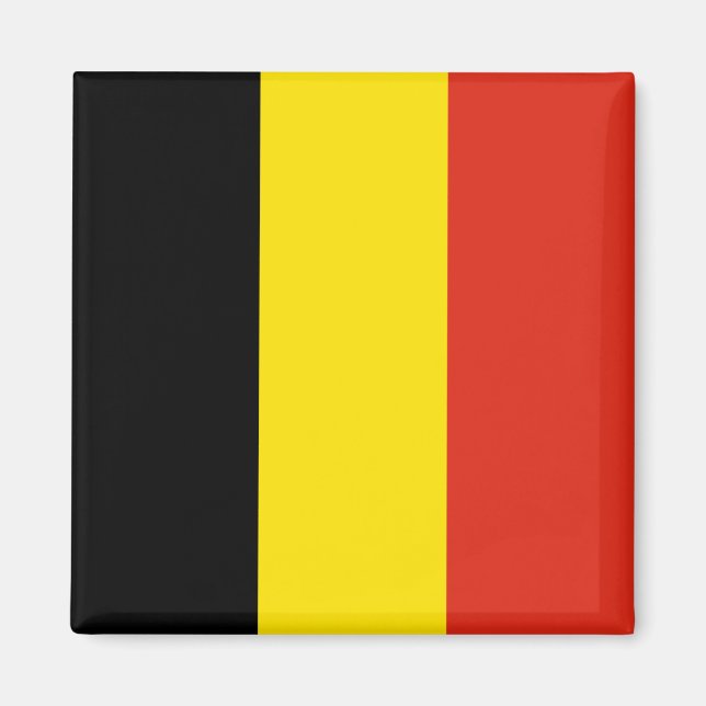Aimant à drapeau de Belgique (Devant)