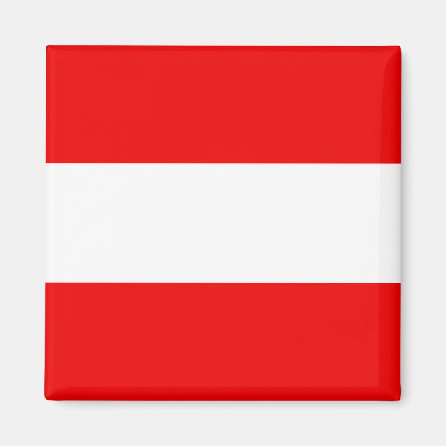 Aimant à drapeau de l'Autriche (Devant)