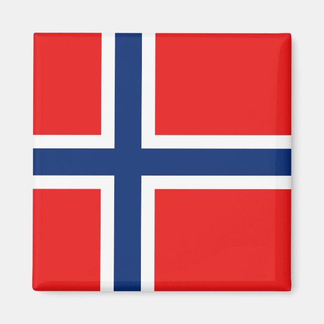 Aimant à drapeau norvégien (Devant)