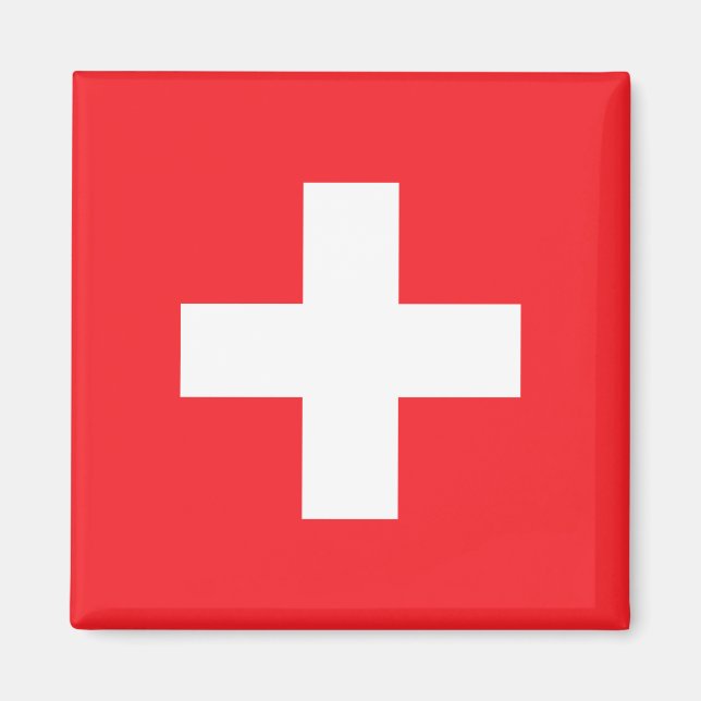 Aimant à drapeau suisse (Devant)