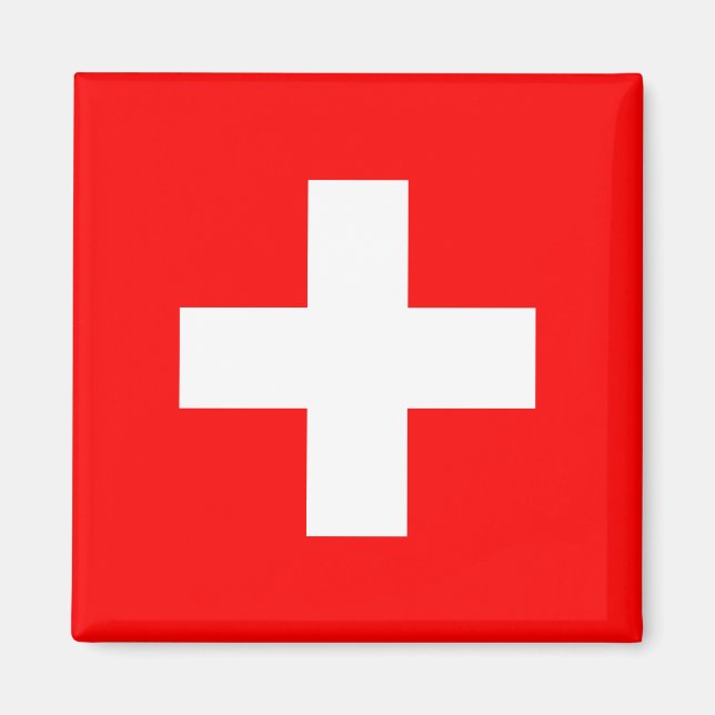 Aimant à drapeau suisse (Devant)