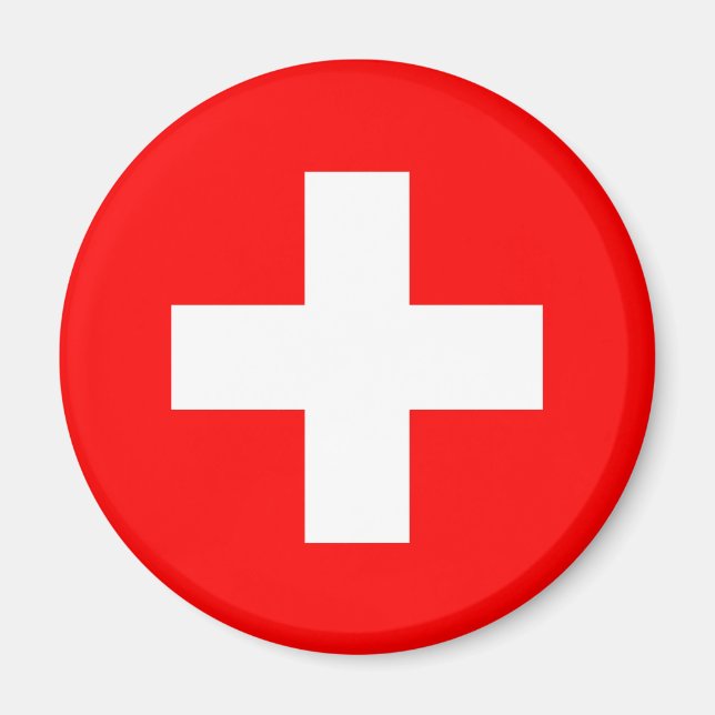 Aimant à drapeau suisse (Devant)