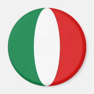 Aimant à fisheye du drapeau de l'Italie