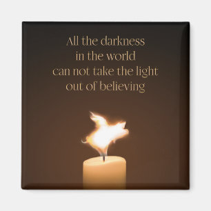 Aimant à flamme de chandelle de porc volant