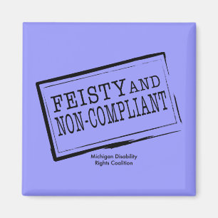 Aimant à fleur bleu