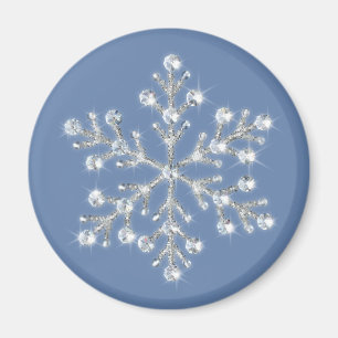 Aimant à flocon de neige en cristal