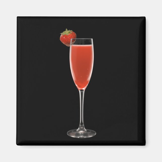 Aimant à fraise Champagne (Devant)