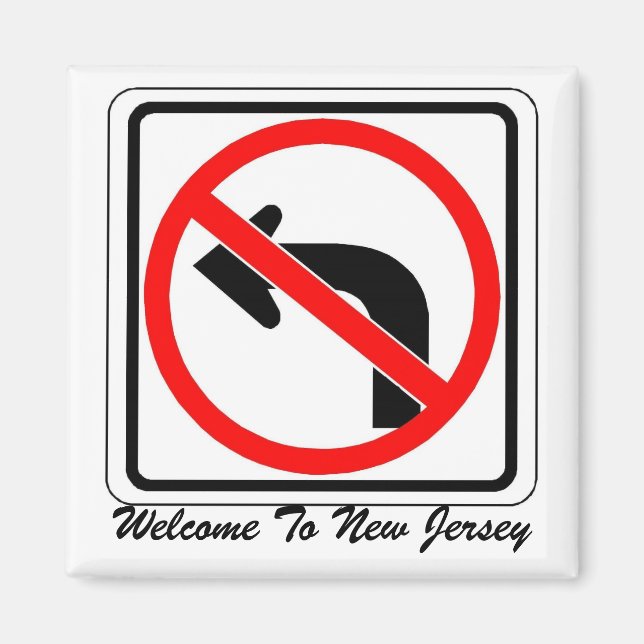Aimant A gauche, Bienvenue Au New Jersey (Devant)