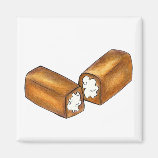 Aimant à la crème Twinkie de gâteau de collation r (Devant)