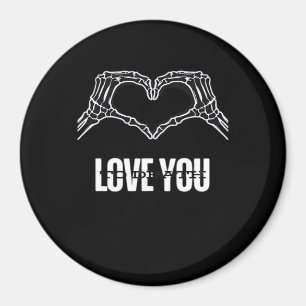 Aimant À la mort - Skeleton Heart Mains Classique